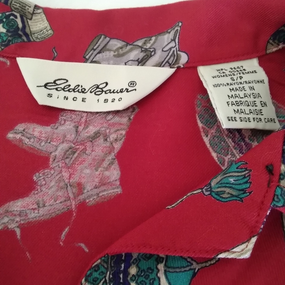 VINTAGE Eddie Bauer "Ski" Shirt - Picture 5 of 8